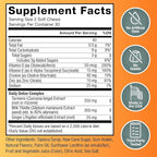 Force Factor Liver Detox, Liver Cleanse Detox & Repair Supplement, with Milk Thistle, Turmeric & Ginger to Support Digestion & Immune Health, Citrus Punch, 60 Soft Chews
