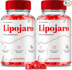 LipoJaro Keto ACV Gummies, LipoJaro ACV Supplement Gummies - Maximum Strength, LipoJaroKeto+ ACV Gummys, All Natural Support Formula Keto+ACV Advanced Formula, Lipo Jaro Reviews (2 Pack)