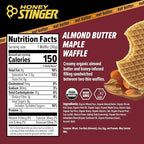 Honey Stinger Organic Almond Butter Maple Waffle, Energy Stroopwafel for Exercise, Endurance and Performance, Sports Nutrition for Home & Gym, Pre and Post Workout, 16.96 Ounce (Pack of 16)