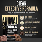 Animal Whey Isolate Protein Powder - Loaded for Pre & Post Workout Muscle Builder and Recovery with Digestive Enzymes for Men & Women - 25g Protein, Great Taste, Low Sugar - Chocolate 10 lbs