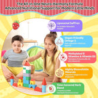 duwhot Liposomal Saffron Gummies for Kids 4+, Saffron Supplements w/Holy Basil, Rosemary, Magnesium Glycinate, Omega-3 & More, Brain Focus Support Supplement, Vegan, Organic, Sugar Free, 120 Chewables