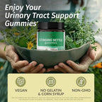 HERBAMAMA Stinging Nettle Gummies - 7500mg Stinging Nettle Root Extract for Urinary Tract Support for Women & Men - Vegan, Non-GMO Urtica Dioica Supplement - 60 Pectin-Based Apple-Flavored Chews