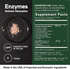 SMARTERNUTRITION Vegan Digestive Enzymes - Digestion Bloating & Gut Health Support with 16 Multi Enzymes for Nutrient Absorption & Meal Time Comfort for Both Men & Women - 540 Count[180-Day Supply]