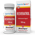 Superior Source Resveratrol 100 mg - Dietary Supplement for Healthy Aging - Supports Brain & Heart Health - Non-GMO & Gluten-Free - 60 MicroLingual Instant-Dissolve Tablets