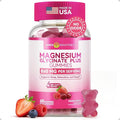 Magnesium Glycinate Plus Gummies 860mg, Sugar-Free, Non-GMO, Gluten-Free, Magnesium Gummies for Adults & Kids, Sleep, Relaxation & Focus, Magnesium Supplement for Women, Mixed Berry Flavor, 60 Count