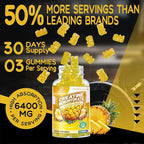 Creatine Monohydrate Gummies Complex for Men & Women -Advanced Formula W/L-Taurine + Vitamin B12, Sugar Free Chewable Supplement,180 Pineapple Gummies 2pack
