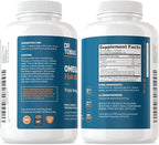 Dr. Tobias Omega 3 Fish Oil 2000mg Triple Strength with 800mg EPA 600mg DHA Per Serving | Fish Oil Omega 3 Supplements for Heart Brain & Immune Support - 360 Softgels (180 Servings)
