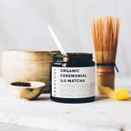 Erbology 100% Organic Ceremonial Grade Matcha 1.4 oz - Tencha Stone-Ground - Straight from Farm in Kyoto, Japan - Energizing and Stress-Reducing - Non-GMO - Recyclable Glass Jar
