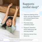 Youtheory Sleep Powder, Sleep Aid Supplement with Magnesium, Melatonin and L-Glycine, Gluten Free & Vegan, Natural Lemon-Lime Flavor, 6 Ounces - 2 Pack Bundle