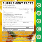 GLP-1 Support Probiotic Blend Gummies 90 Count, with Berberine, Cinnamon, Zinc, Inulin, 1 Billion CFU, 5 Probiotic Strains-1500mg Glp1 Support Blend Supplements, Gut Health, Digestive Wellness, Lemon