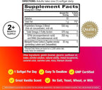 MegaRed Omega-3 Blend Total Body + Refresh 500mg Softgels, (65 Count in a Bottle), Easily Absorbed Krill Oil, to Support Your Heart, Joints, Brain & Eyes