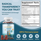 Akros Growth Gummies for Kids & Teens | Sugar-Free Calcium + Vitamin D3 & K2 Gummies - Height & Bone Support | Ashwagandha, Spirulina, L-Arginine | Non-GMO, Gluten-Free, 60 Raspberry-Watermelon Bears