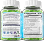Sea Moss Gummies + Algae Omega-3 for Men Women, Sugar-Free Vegan 15-IN-1 Irish Seamoss Superfood with/EPA DHA, Vitamins B12 D3, Turmeric, Elderberry, Burdock Root, Support Energy, Brain, Immune 1 Pack