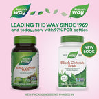 Nature's Way Black Cohosh Root, Traditional Support for Women's Health*, 540 mg per Serving, Non-GMO Project Verified, 100 Capsules (Packaging May Vary)