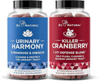 Urinary Tract Supplement Duo, Urinary Harmony + Killer Cranberry, UT Defense blends, D-mannose & Hibiscus + Cranberry, Pine Bark, Propolis & Vitamin D, Clinical Strength Ingredients, 2 X 60 ct
