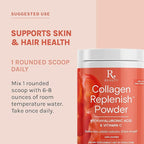 Reserveage Beauty Collagen Replenish Powder - No-Taste Collagen for Radiant Skin & Hair Growth - Mixes Easily in Liquid or Smoothie - 8.25 oz