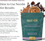 Hormone Balance Protein Powder – PMS & Perimenopause Relief for Cramps, Bloating & Mood Swings – Vegan Plant Based Superfood – 7 Servings