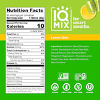 IQMIX Hydration Electrolyte Powder – 4-in-1 Formula for Hydration, Mental Clarity, Mood and Recovery – Sugar-Free Drink Mix, Keto, Magnesium L-Threonate, Lion’s Mane – 40 Count Lemon Lime