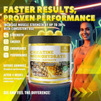 Creatine Monohydrate Gummies (5g) – Pre-Workout Energy & Muscle Growth Support for Men & Women | Pineapple Electrolyte Gummies (135 Count)