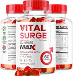 Vital Surge - Vital Surge for Men Gummies, Vital Vita Surge Max Maximum Strength 1050 MG, VitalSurge Supplement Support Gummy Advanced Formula, Premium Vitamin Gomitas (60 Gummies)