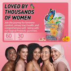 BUTTERFLY'S TEAR Women's Probiotic Gummies | 18-in-1 Feminine Comfort & Urinary Tract Support | 14 Probiotics + 4 Prebiotics | Peach Flavor | Intimate Moisture, pH Balance, Healthy Flora, 300 Chew