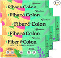 12g Fiber Gummies & Colon Gentle Cleanse - 900 Soft Chews 0 Sugar Fiber Gummies for Adults, 50 B Probiotics, Psyllium Husk & Senna - Colon Detox Cleanse for Gut Health, Regularity & Bloating Relief
