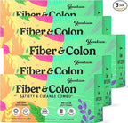 12g Fiber Gummies & Colon Gentle Cleanse - 900 Soft Chews 0 Sugar Fiber Gummies for Adults, 50 B Probiotics, Psyllium Husk & Senna - Colon Detox Cleanse for Gut Health, Regularity & Bloating Relief