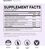 Nootrix Organic Plant 5 HTP+ Supplement | Supports Memory, Mental Focus, Cognitive Health & Energy | Promotes Healthy Mood & Brain Function | Vitamin B6 & L Theanine | 120 Capsules