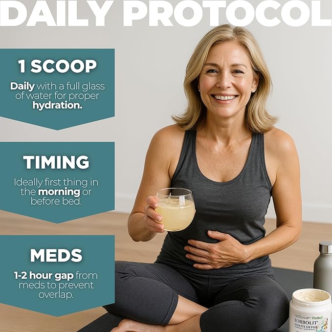 Zeolite Detox for Adults Sorbolit - Zeolite Powder Binder Detox Cleanse - Zeolite Clinoptilolite for Deep Full Body Detox, Gut Cleanse, Cellular and Liver Detox (Powder)
