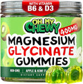 Center-Filled Magnesium Glycinate Gummies 400MG - High Absorption for Kids, Teens & Adults - Supplement for Sleep, Calm & Muscle Relaxation with B6 & D3 - Gluten Free & Vegan Friendly - 60 Count