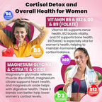 Cortisol Gummies, 15 in 1 Lower Cortisol Supplements for Women, w. Ashwagandha, Magnesium, Phosphatidylserine, Folate for Hormone Balance, Mood, Focus, Sleep Support, Sugar Free, Vegan, 60