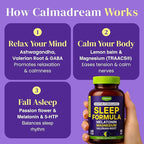 9-in-1 Melatonin Sleep Aid for Adults - USA Made, Lab Tested with Melatonin 5mg and 108mg Magnesium for Sleep - TRAACS, Ashwagandha, Valerian Root, GABA, 5HTP, Herbal Sleep Supplement, Vegan, 60 Caps