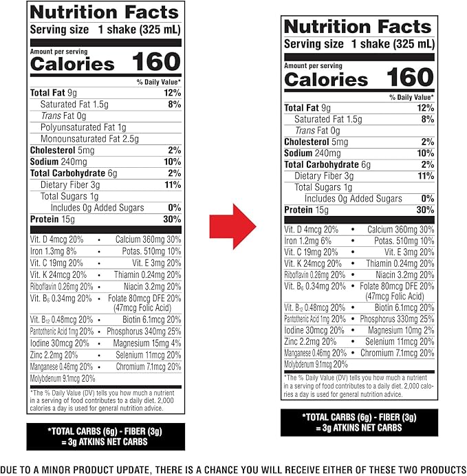 Atkins Chai Tea Latte Flavored Protein Shake, High Protein Shake, Low Glycemic, Low Carb, Low Sugar, Keto Friendly, Gluten Free, Ready to Drink Protein Shake, 12 count (3 sets of 4)