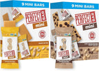 Perfect Bar Mini Protein Bars, Peanut Butter and Dark Chocolate Chip Peanut Butter Variety Pack, Gluten Free, Made with Organic Honey, Cookie Dough Texture, Refrigerated, 18 Count, 0.88 Oz Bar