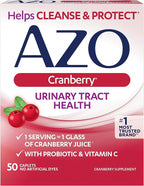 AZO Cranberry Urinary Tract Health, 100 Softgels & 50 Caplets, 1 Serving = 1 Glass Cranberry Juice, Sugar Free Pacran