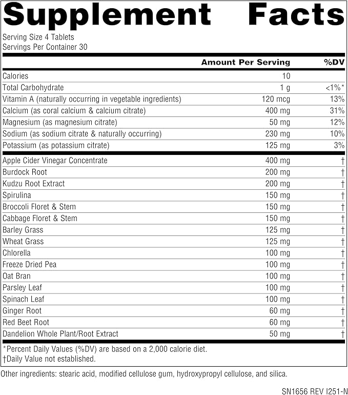 Source Naturals Alkaline Balance to Support PH Balance* - 120 Tablets