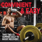 BCAA Gummies, Energy Chews with Electrolytes Branched Chain Amino Acids, Build Lean Muscle and Boost Endurance, 60 Gummies, Berry Flavored