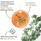 BREWIX, Sweet Orange Hibiscus Tea Bags (25 Pyramid Tea Bags) Caffeine-Free Herbal Tea | Ginger, Hibiscus, Spearmint, Rosehip, Turmeric | Supports Daily Balance & Calm | For Health & Wellbeing | Iced and Hot
