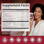 M inch Beet Root Gummies, Blood* Pressure Support & Nitric Oxide Booster, 8-in-1 Wellness Formula with Grape Seed, Coq10, Folic Acid, Vitamin C, B3 & B12, Sugar Free, Vegan, Pomegranate Flavor, 2 Pack