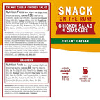 Bumble Bee Snack On The Run Creamy Caesar Chicken Salad with Crackers Kit - Ready to Eat Protein Snack Pack - 10g Protein per Box (Pack of 2)