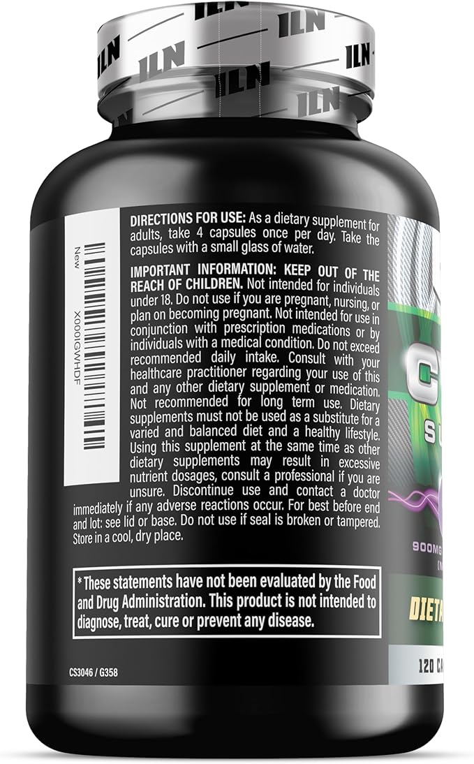 Iron Labs Nutrition: Cycle Support Plus NAC (N-Acetyl-L-Cysteine) - On Cycle Support Supplements for Men - N Acetyl L Cysteine and Milk Thistle (120 Capsules)