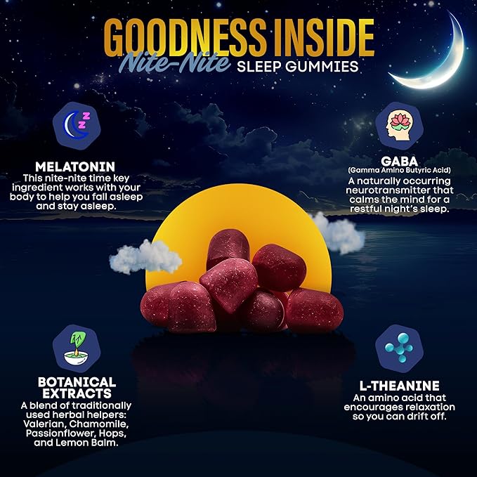 Dr. Price Sleep Gummies for Adults – 3mg Melatonin, L-Theanine, GABA & Herbal Blend – Mixed Berry Flavor, Gluten-Free Sleep Aid – 60 Count