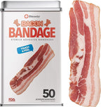 BioSwiss Bandages, Bacon Shaped Self Adhesive Bandage Set, Latex Free, Sterile Wound Care, 50 Count