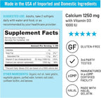 NatureWise High-Purity, All-Natural Calcium 1250mg + Vitamin D3 1000IU + Organic MCT Coconut Oil - Pregnancy Safe + Non-GMO - Absorption Friendly, Gluten Free - 200 Softgels[100-Day Supply]