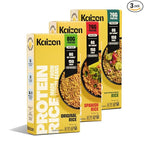Kaizen Protein Rice Variety Pack, 20g Protein, Low Carb (6g Net Carbs), Keto-Friendly, Gluten-Free, Made with Plant-Based Lupini Beans, High Fiber, 8 Ounce, Pack of 3