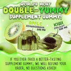 OH MY CHEWY Pure Himalayan Shilajit Gummies - High Potency Gold Grade Resin - Energy Boost and Immune Support for Men and Women with Ashwagandha and Shatavari - 120 Gummy - Apple & Kiwi