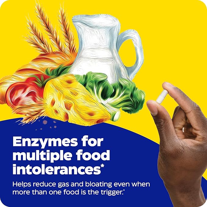 Enzymedica Digest Spectrum, Advanced Digestive Enzymes for Women and Men, Supports Digestion and Multiple Food Intolerances, Fast-Acting Formula for Gas and Bloating Relief, 90 Capsules