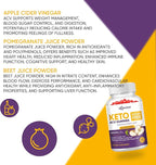 Keto Acv Gummies for Advanced Weight Loss & Belly Fat Burn - Pro Active Super Apple Cider Vinegar Gummies - Rapid Fat Burner Diet Supplement for Women Men - Sugar Free & Gluten Free (1000MG)
