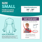 BraceAbility Clavicle Support Brace - Figure 8 Upper Back Brace Posture Corrector for Women and Men, Shoulder Straightener, Kyphosis Relief, Sling for Injuries and Fractures (Small)