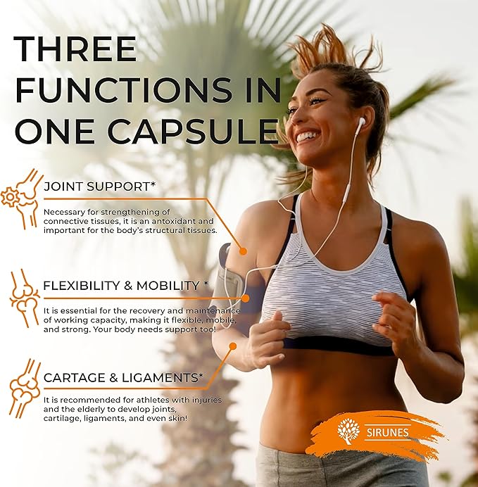 SIRUNES Fish Collagen Peptides Capsules – 100 Capsules | Fish Collagen Peptides | Supports Hair, Skin, Nails, Joints & Bones | Gluten-Free, Non-GMO | Made in USA